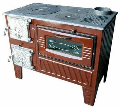 Отопительно-варочная печь МастерПечь ПВ-03 с духовым шкафом, 7.5 кВт в Миассе