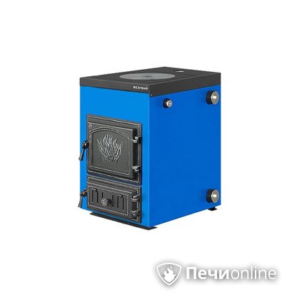 Отопительный котел Везувий Эльбрус-14 с плитой Везувий В1 в Миассе
