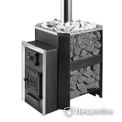 Печь для бани Радуга ПБ-33, 6 мм прочистная дверца в Миассе